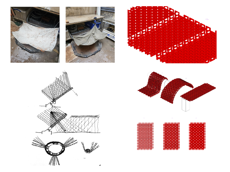 Fabric and concrete tests